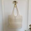 Summer New Simple Style Mesh Handbag Shopping Beach Bag Knit Shoulder Bag Women's Hollow Out Large Capacity Totes AVE
