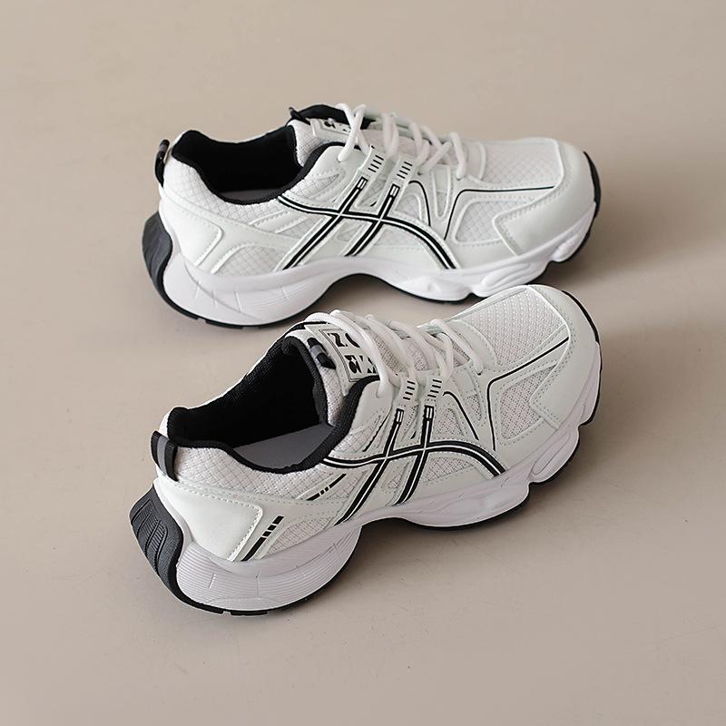 Platform dad shoes women's 2025 autumn new breathable mesh niche versatile casual student running sneakers