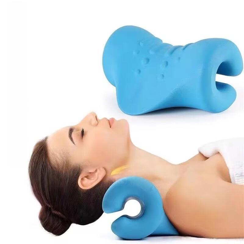 

Korean C-Type Cervical Pillow: Traction Corrector & Massage Support