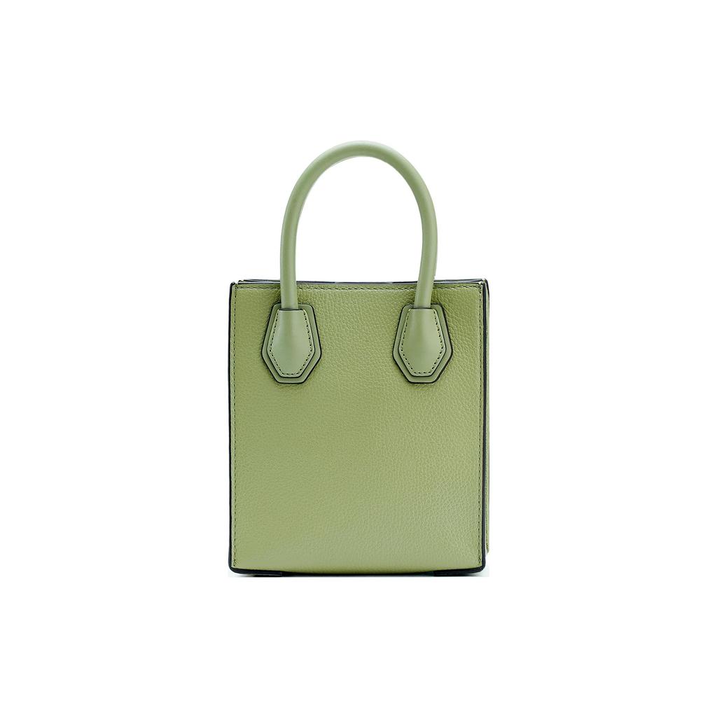 MICHAEL KORS Mercer Leather Trunk Bag , Handbag , Shoulder Bag , Crossbody Bag Mini Women's Matcha Green (Unisex) Handbags