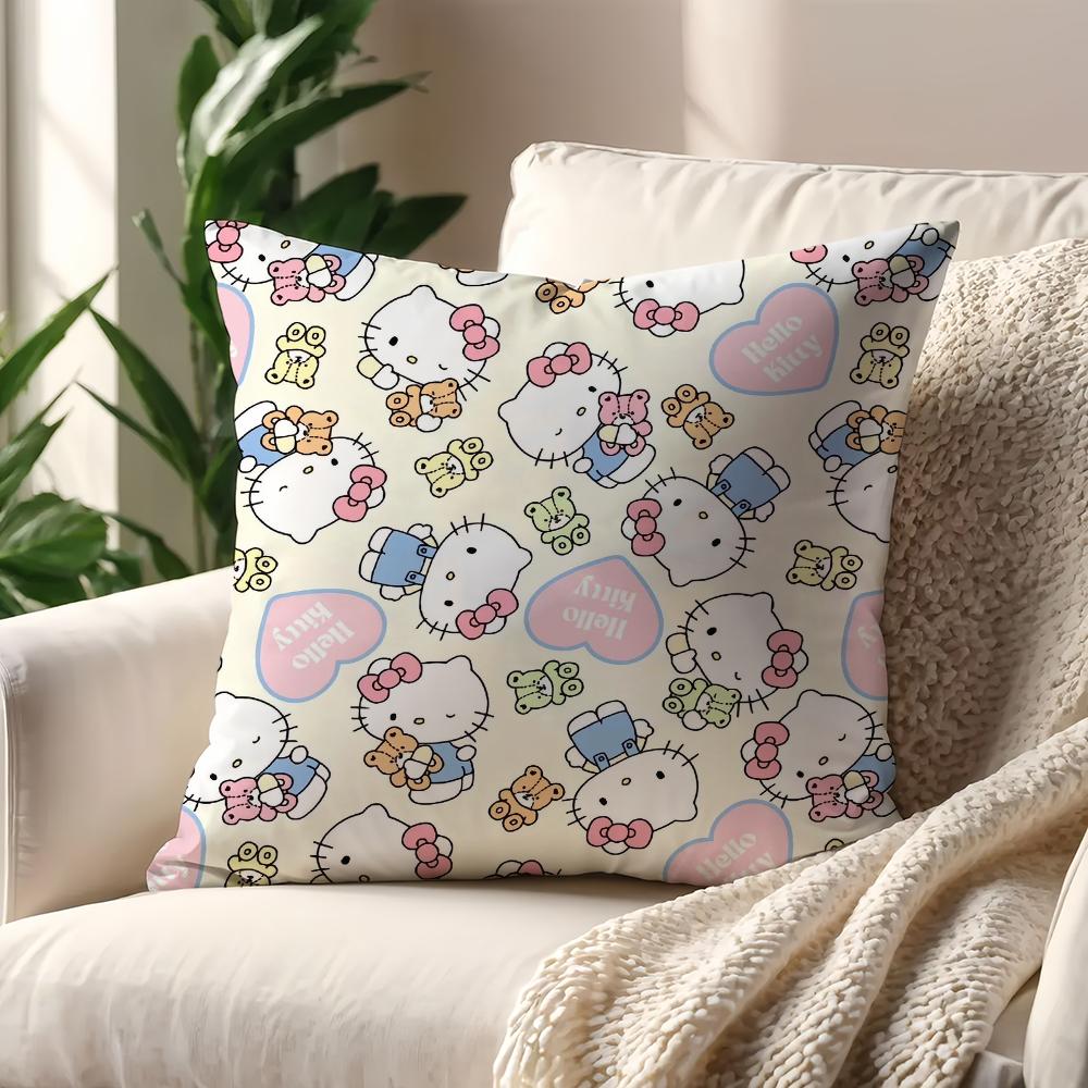 Hello KKittyS Cute cushion cover For Pillow Printing Sofa Decoration Home Car Room Coffee Shop Office Nordic Simplicity