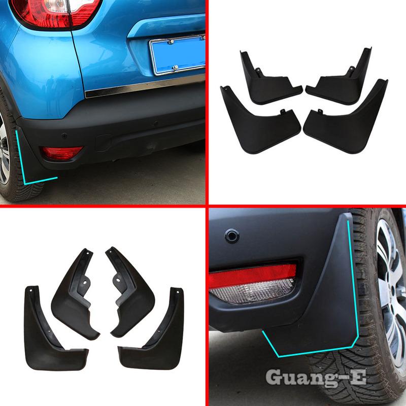 Car Cover Plastic Fender Soft Mudguard Protection Flaps Splash Mud Guard Frame 4PCs For Renault Captur 2015 2016 2017 2018