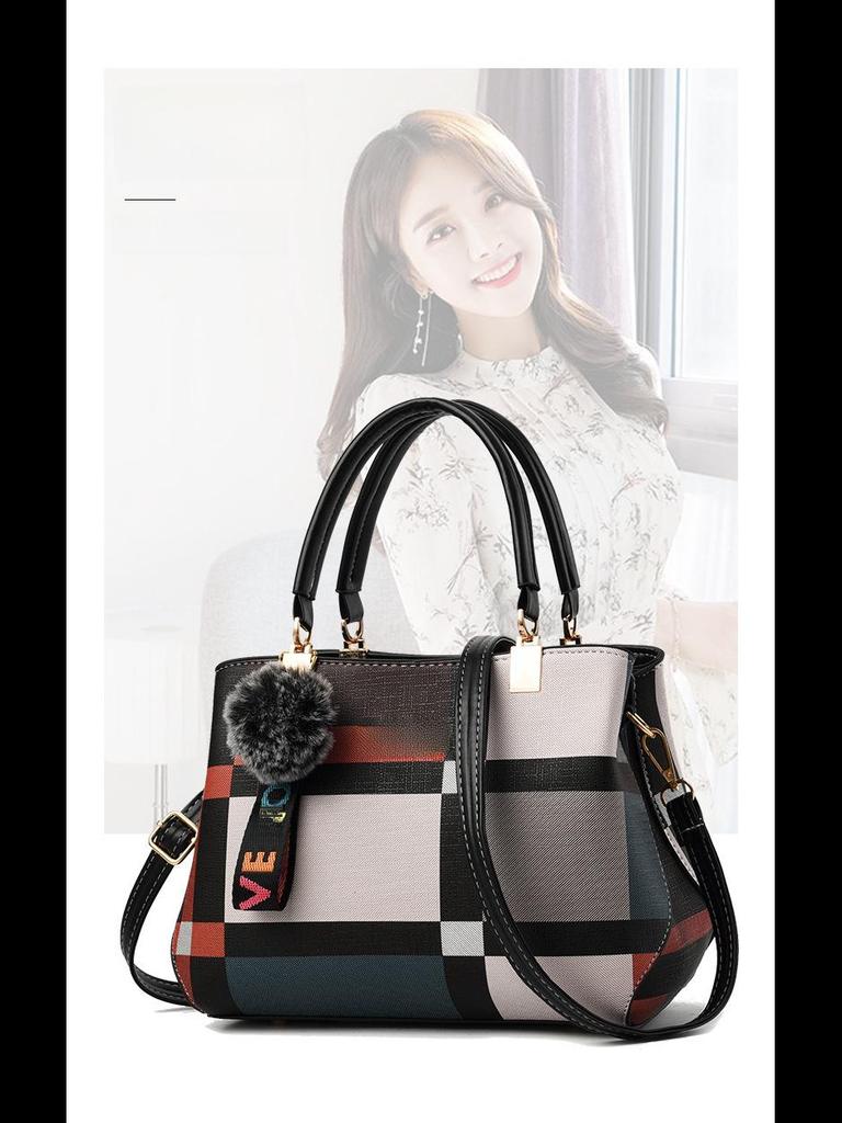 2024 Einteilige Damenhandtasche - Neuer koreanischer Stil, Schlichte Mode, Europäische & Amerikanische Lässige Schulter-Umhängetasche