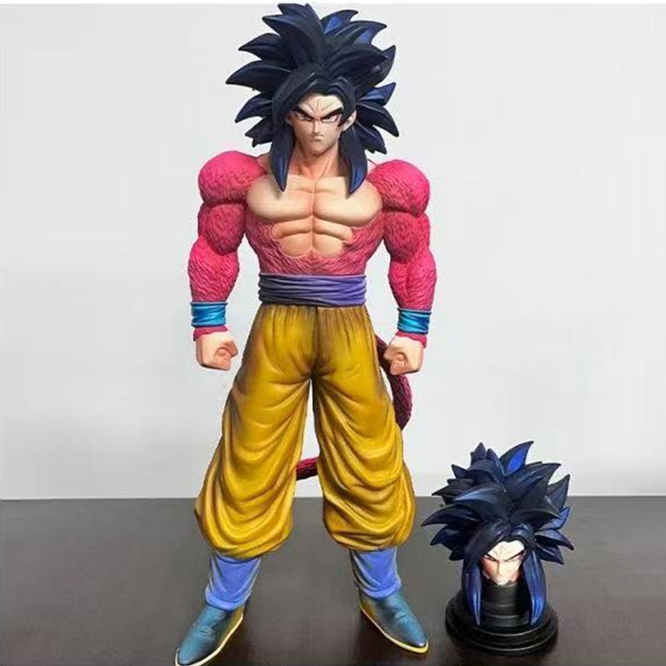 Dragon Ball Z Ssj4 Goku Figure Replace Head Super Saiyan 4 Goku Action Figures Collection Mode Toys Gifts