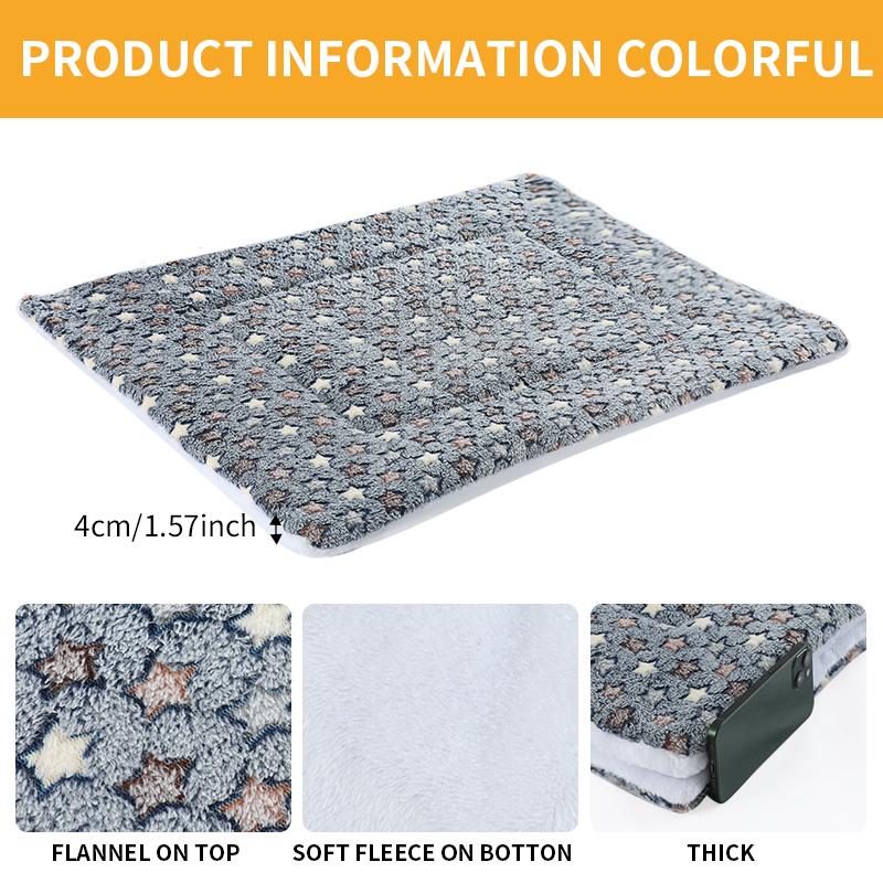 Dog Bed Mat Blanket Soft Cozy Pet Cushion For Small Large Dogs Spring Autumn Warm Travel Mats French Bulldog Chihuahua Supplies
