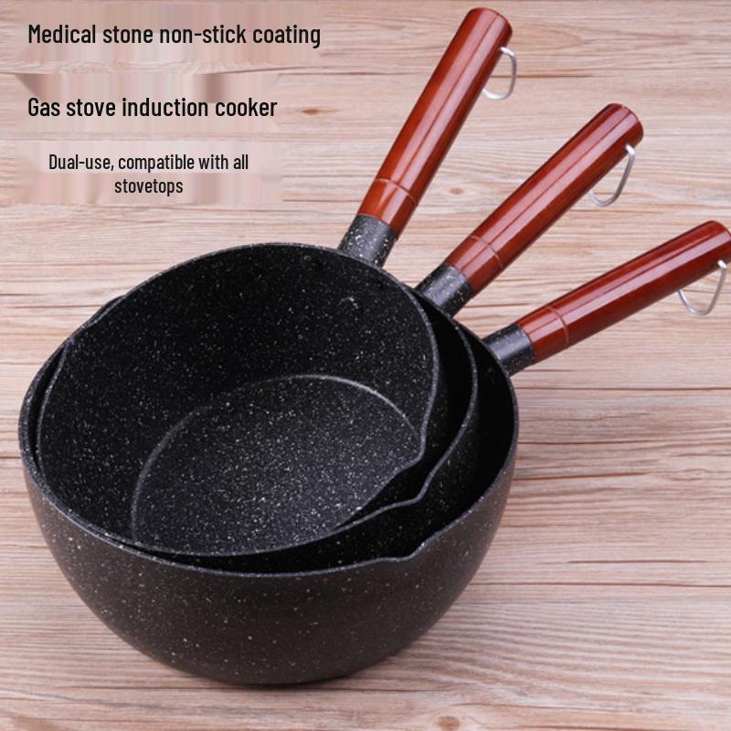 LIEI Thickened Aluminum Ramen & Frying Pot Set