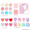 Shobido Kimi To Idol PreCure Makeup Palette Set, Soap-Removable, PR33873, Idol PreCure