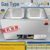 Commercial Gas-Powered Countertop Warming Table with Soup Pot for Fast Food Stalls