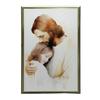 Embraces of Hope - Jesus Hugging a Girl Embraces of Hope - Jesus Hugging a Girl, 30X40 Cm, Black Aluminum Frame, 230 Matte Paper