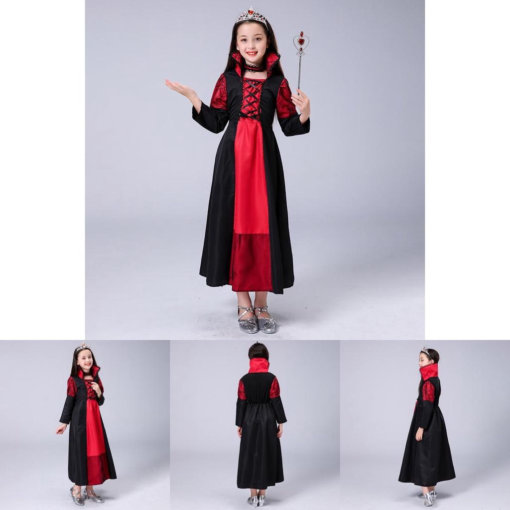 Spellbinding Sorceress Costume For Girls With Lace Up Witch Dress For Halloween