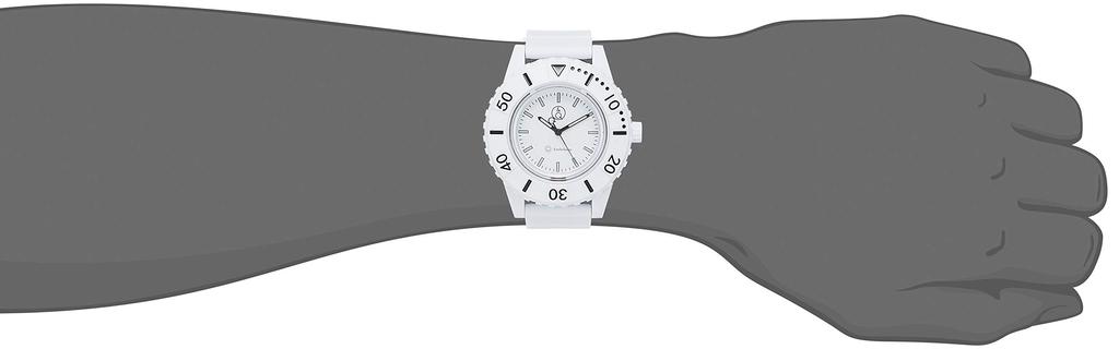 Watch Analog Smile Solar Divers Waterproof Urethane Belt White [Citizen Q&Q] RP30-001 Men's
