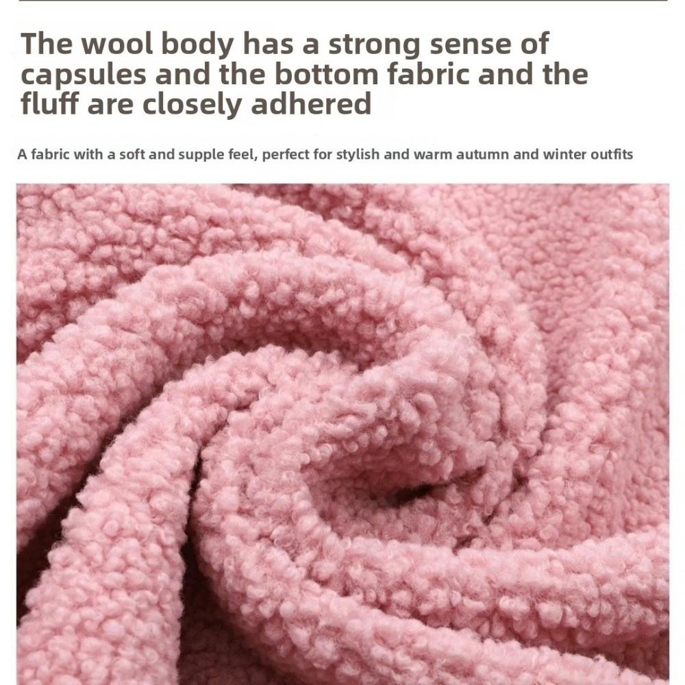 Warm Faux Lamb Wool Fabric 160x100cm Sewing Lining Materials  For Coat Blankets Scarf