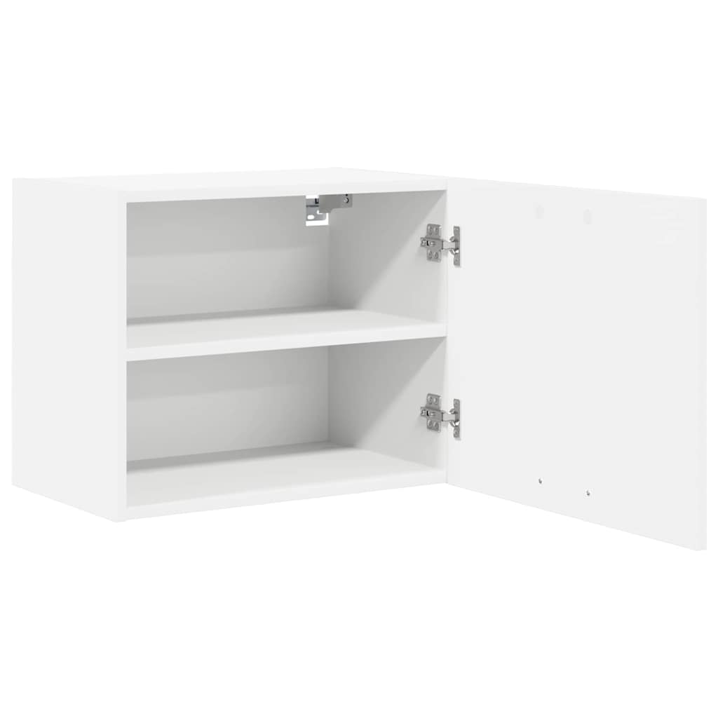 Wall Mounted Cabinet with Door 2 pcs White 50 x 31 x 40 cm Engineered Wood