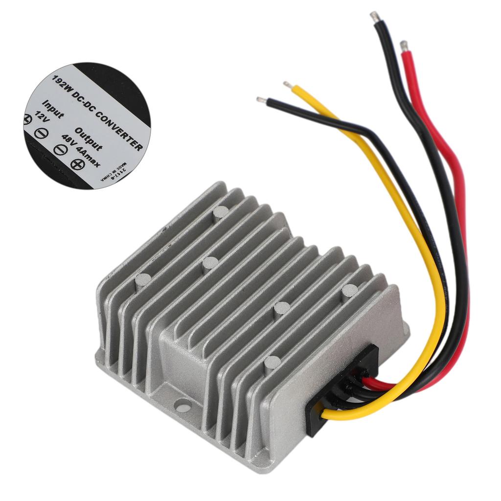 Waterproof DC/DC Converter Regulator 12V Step Up To 48V 4A 192W