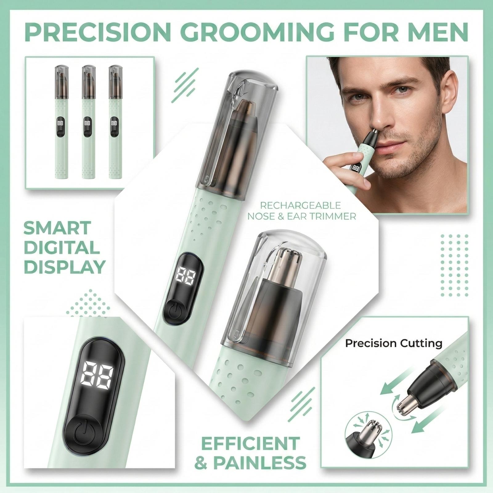 

Rechargeable Nasal Hair Remover For Shaving And Removing Nasal Hair One Size зелёный