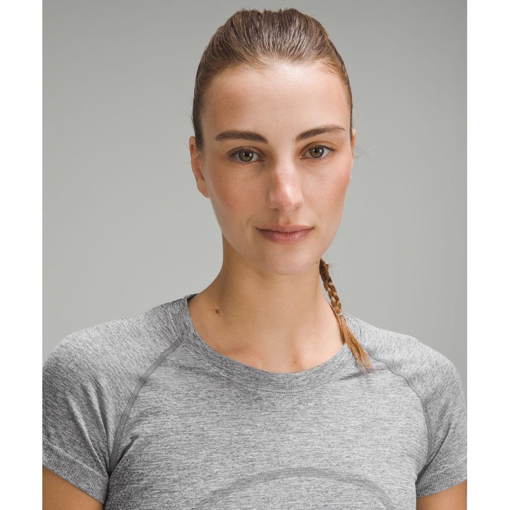 Lululemon Swiftly Tech Short Sleeve Shirt 2.0  Hip Length Slate White