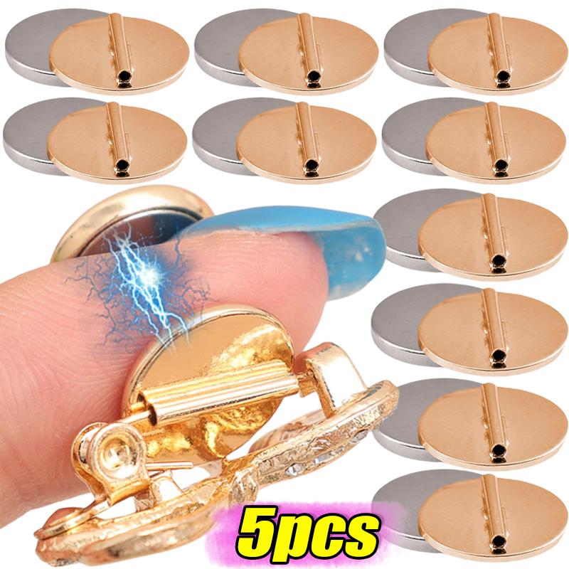 15Pcs Magnetic Metal Pin Brooch Converter Harm Free Clothing Magnet Buckle Brooch Converter For Scarf Clasp Name