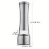 Stainless Steel Manual Pepper Grinder with Ceramic Core for Salt, Pepper, and Spices