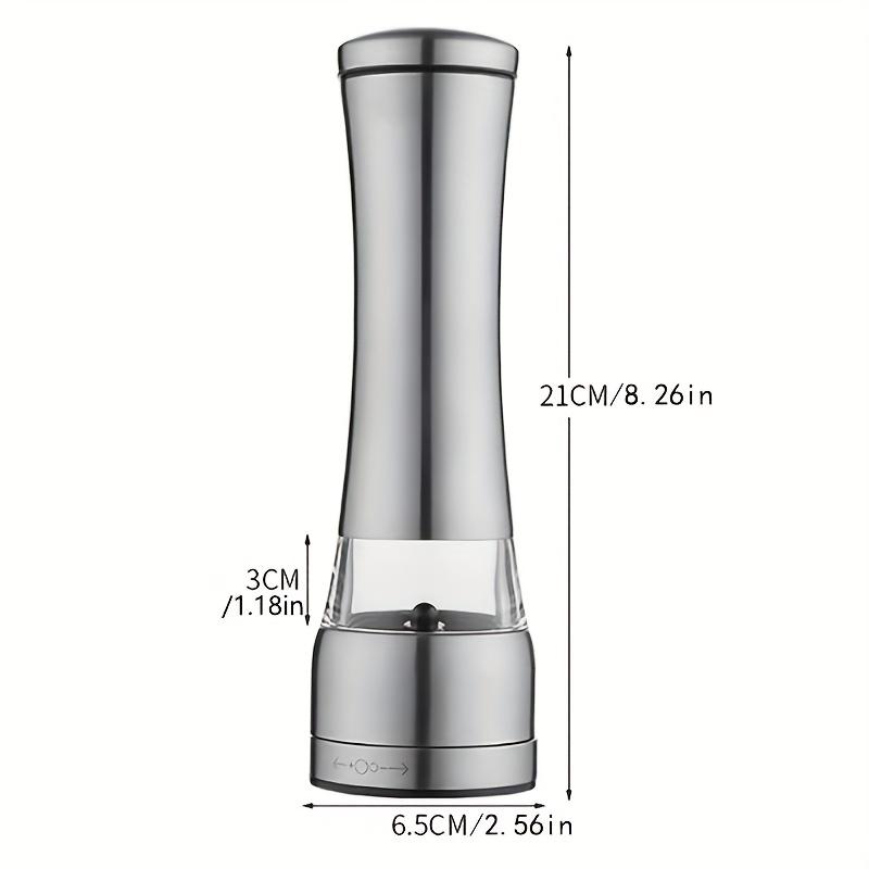 Stainless Steel Manual Pepper Grinder with Ceramic Core for Salt, Pepper, and Spices