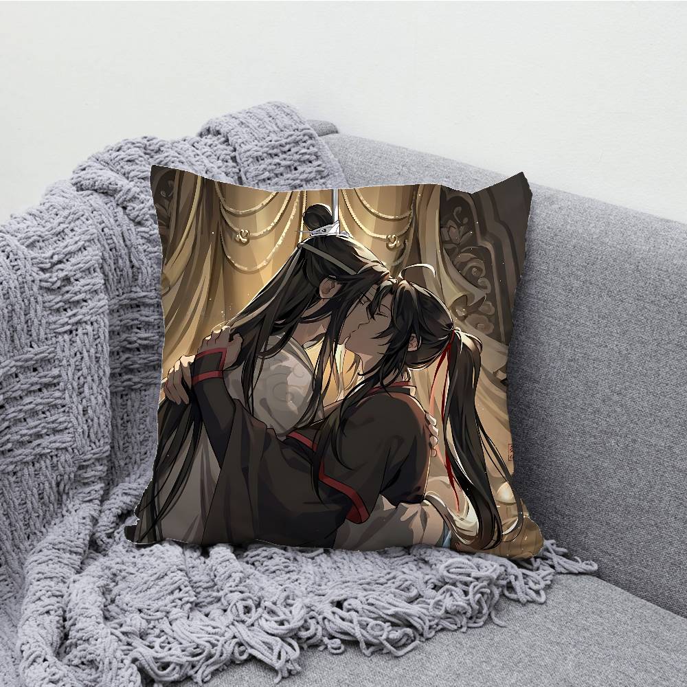 Mo Dao Zu Shi Pillow Case Print Polyester Fiber 40X40 cm Home Sofa Throw Cushion Cover Decoration