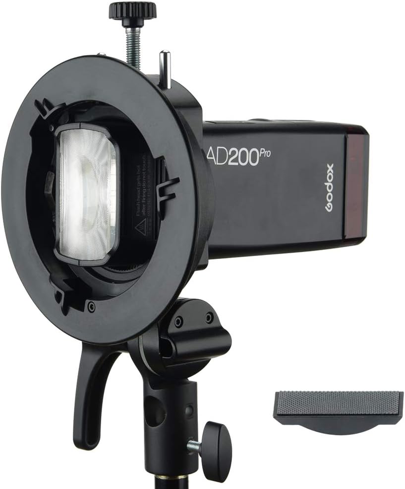 Godox S2 S Bowens Mount Flash S-type Holder Bracket for Godox V1 V860II AD200 AD400PRO TT685 Speedlite Flash Snoot Softbox