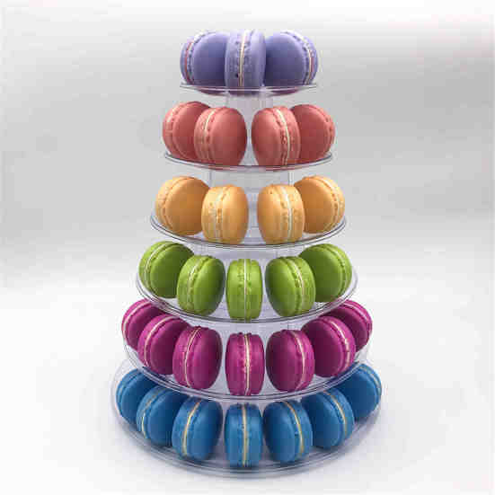 3/4/5/6 Tier Glass Display Stojan na dorty Transparentní ozdobný podnos Rack Tool