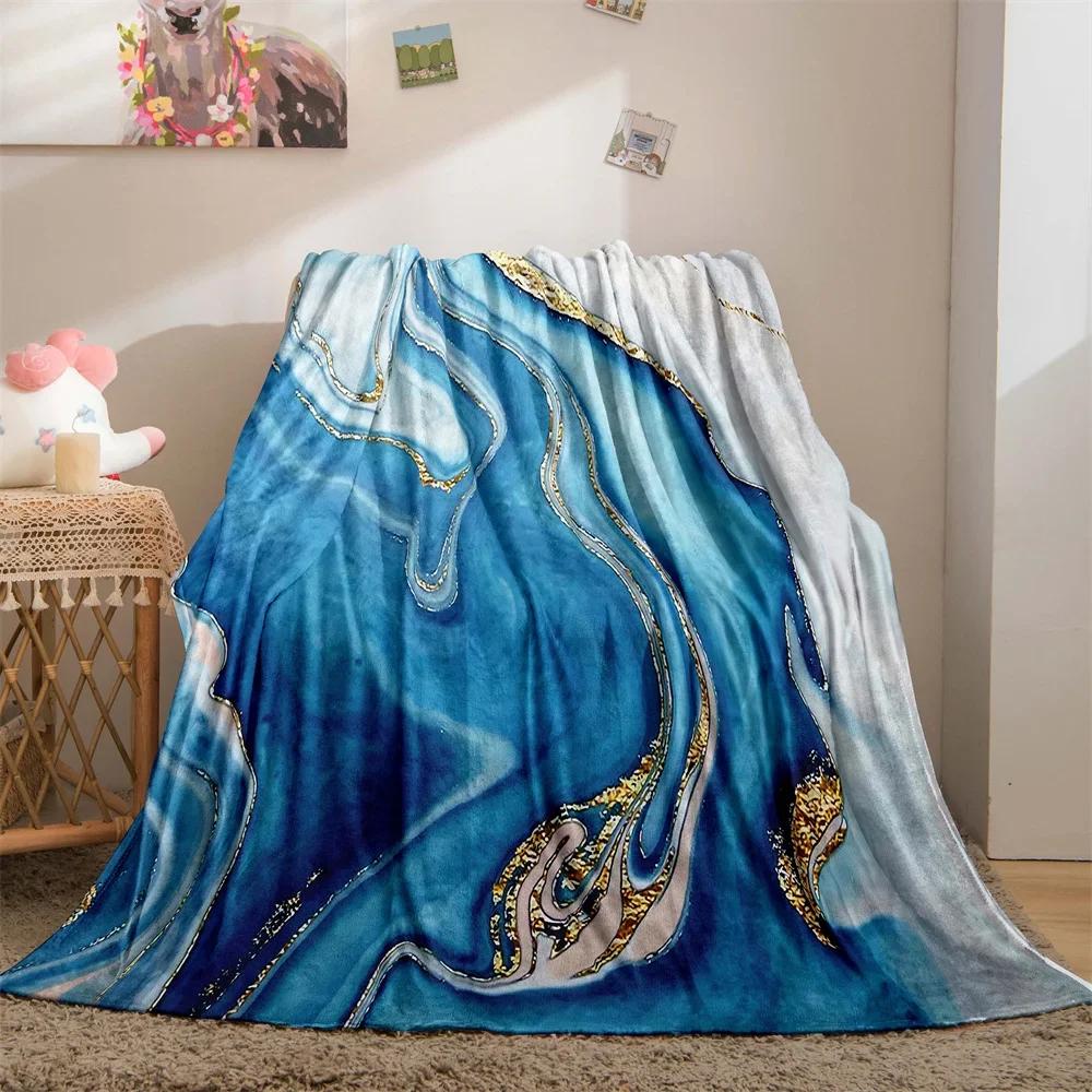 

Marble Blanket Abstract Geometric Fleece Flannel Throw Blanket Soft Warm Lightweight Blanket for Couch Sofa Gift for Girls Boys 80x120cm