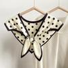 Perfect Match Decorative Shawl Fake Collar For Women, Fashion Knotted Triangle Scarf Summer Shoulder Cape, Detachable Shirt False Collar