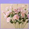 Artificial Eustoma Silk Flower Bouquet For Wedding Decor Home Styling Photography Prop