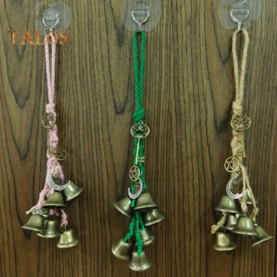 Witch Bells Door Knob Metal Hanging Wicca Bells Wiccan Magic Wind Chimes for Home Decor Spiritual Protection Witchcraft Wicca Supplies