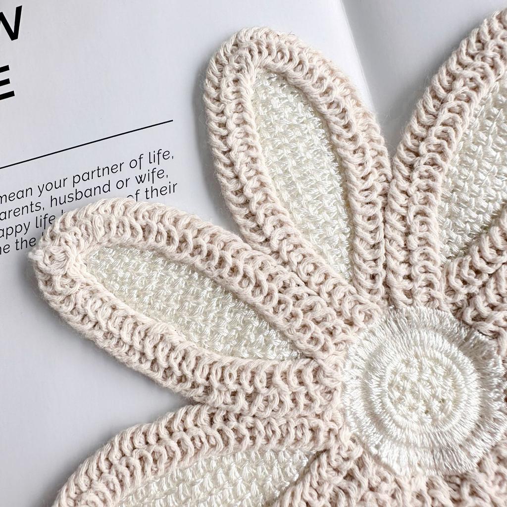 Exquisite Fashion Embroidery Hollow Woven Flower Patch Sticker Clothing T-Shirt Sweater Top Decorative Cloth Sticker Accessories