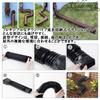 S.fields.inc Gutter Extension Hose, Rain Gutter, Stormwater Drain Pipe, Corrugated, Expandable, Downspout, Roof Drain Hose Tube (Black)