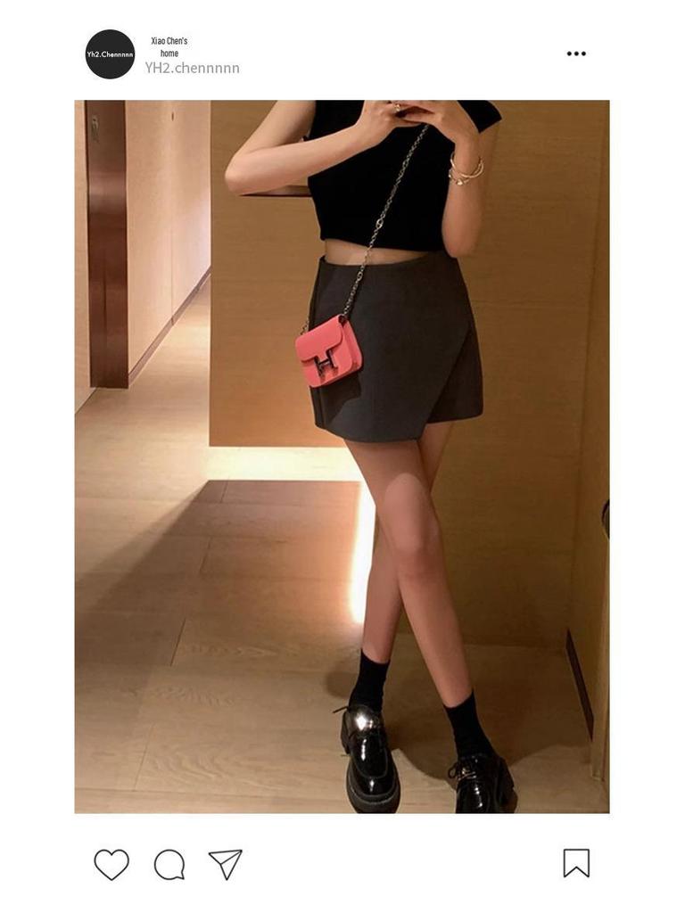 Women's High Waist Slimming Irregular A-line Skirt - 2025 Spring/Summer