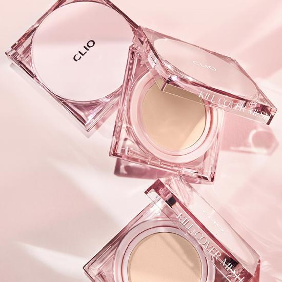 CLIO Kill Cover Mesh Glow Cushion with Refill SPF 50+ PA++++ (2 Colors) 15g*2EA