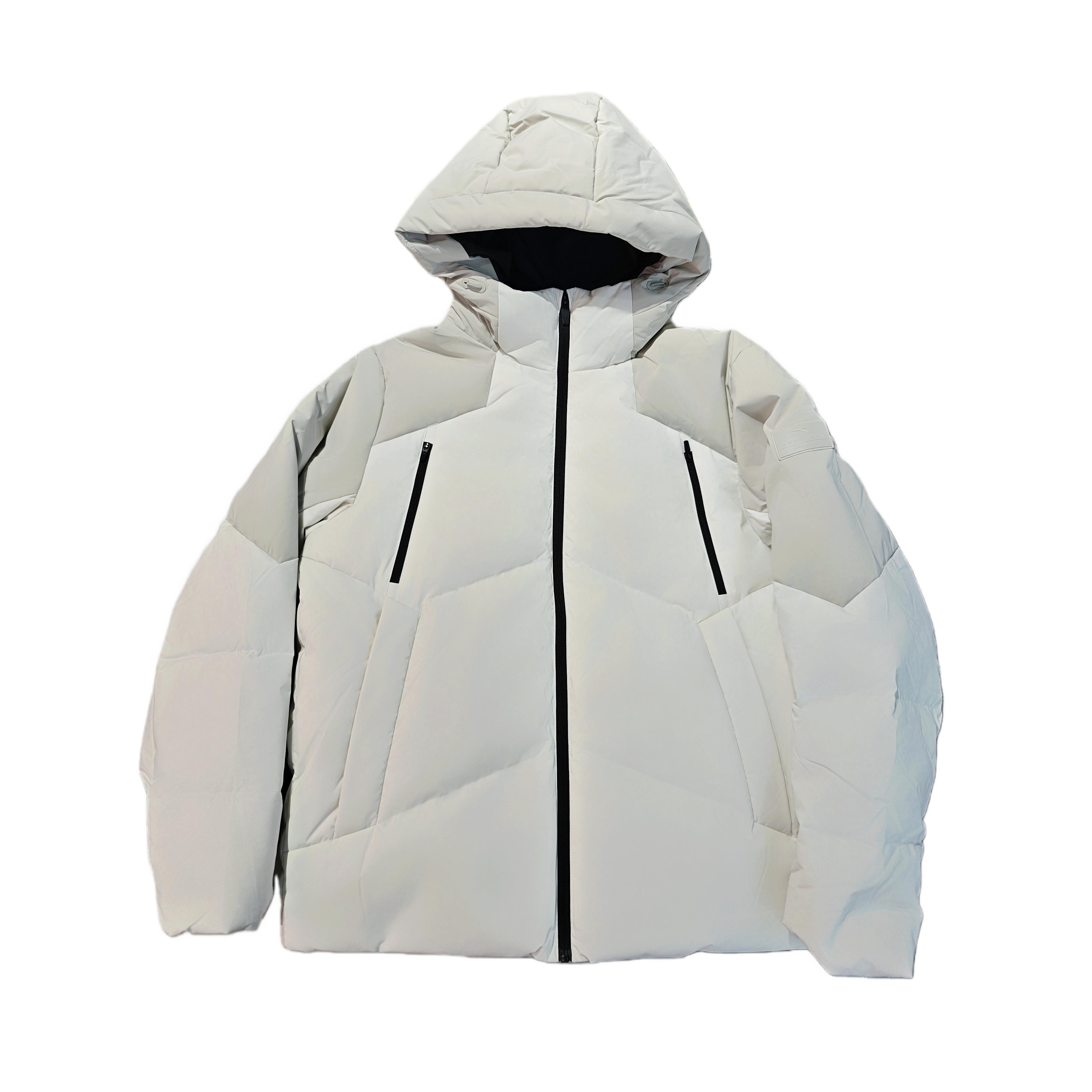 

Anta Легкая пуховая куртка с капюшоном, с шестигранным ядром, цветными блоками, двойными боковыми карманами, теплая, ветрозащитная, мужская верхняя одежда 152617911S-1 S