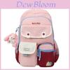 College Style Girls Backpack With Letter Embroidery And Cartoon Snail Print For School Use