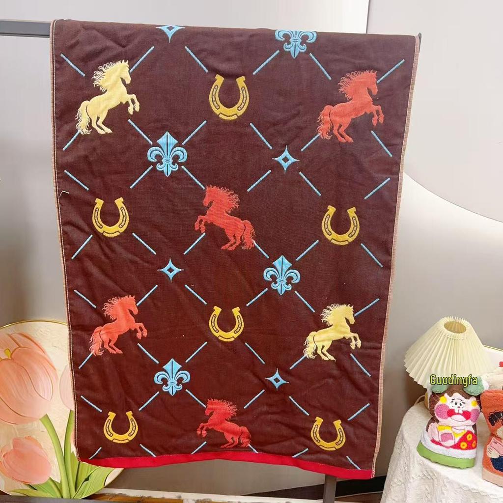 Pure Cotton Multi-Layer Gauze Blanket & Towel - Extra Large, Multipurpose use for Bath, Sofa, or Nap.