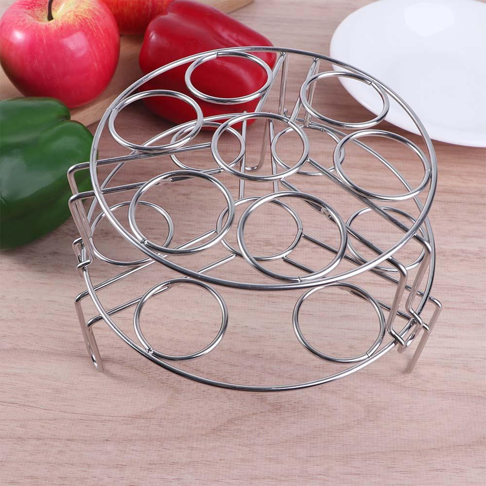 Storage Kitchen Stackable Heat Resistant Steaming Tray Egg Steamer Rack Trivet Stand Holder
