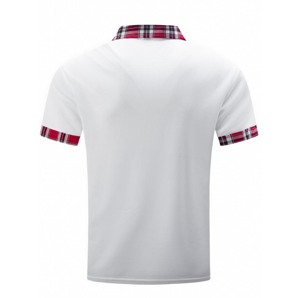 Neues Herren einfarbiges Collage-Taschen-Revers-Reißverschluss-Alltags-Freizeit-Kurzarm-Poloshirt