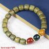 Women's Multi-Bead Luminous Bracelet: Bamboo, Ebony, Purple & Green Sandalwood, Rosewood.