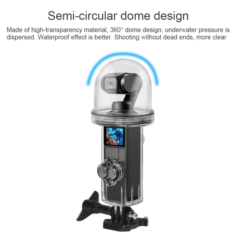 60M Waterproof Housing Case for DJI OSMO Pocket Case Diving Protective Shell