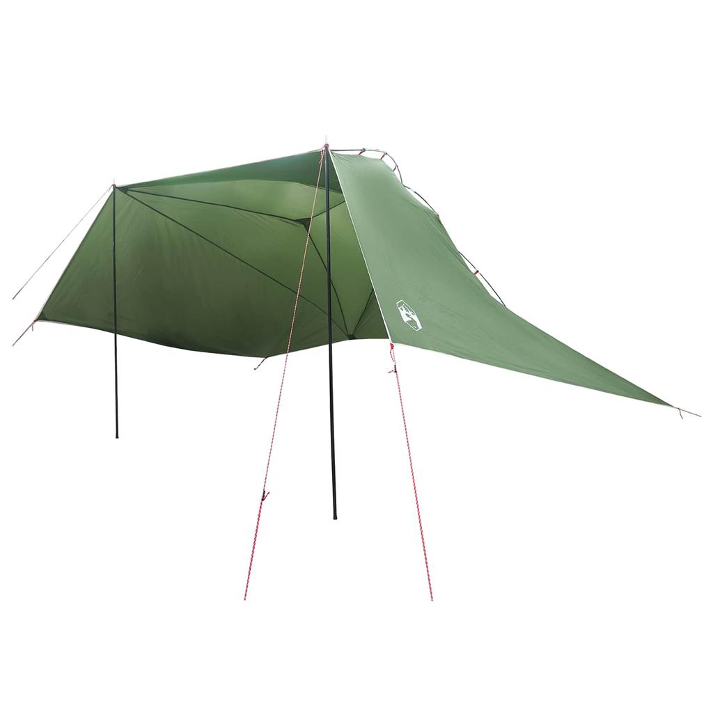 Car Canopy with Roof Green 350 X 250 Cm Polyester and Steel