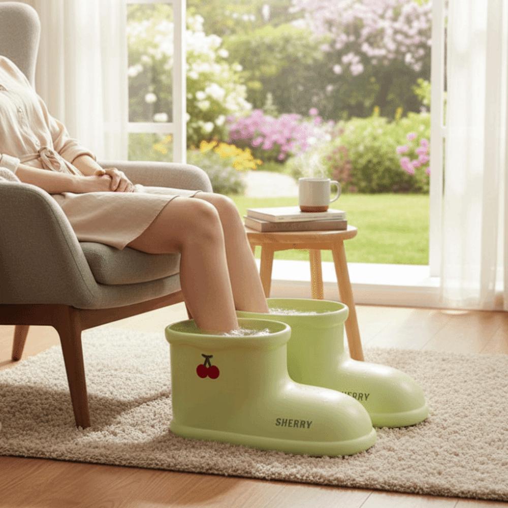 Water-Saving Foot Bath Bucket High Temperature Resistant Portable Foot Bath Shoes Anti-slip Plastic Massage Insulated Bucket
