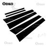 6Pcs Glossy Black Window Door Pillar Posts Trim Cover Sticker Fit For Mercedes-Benz S-Class W221 2005 2006 2007 2008 2009-2013