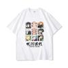 Jujutsu Battle Anime Peripheral Gojo Wu Pure Cotton Cartoon Printed Unisexs and Unisexs Clothing Summer New Short Sleeves