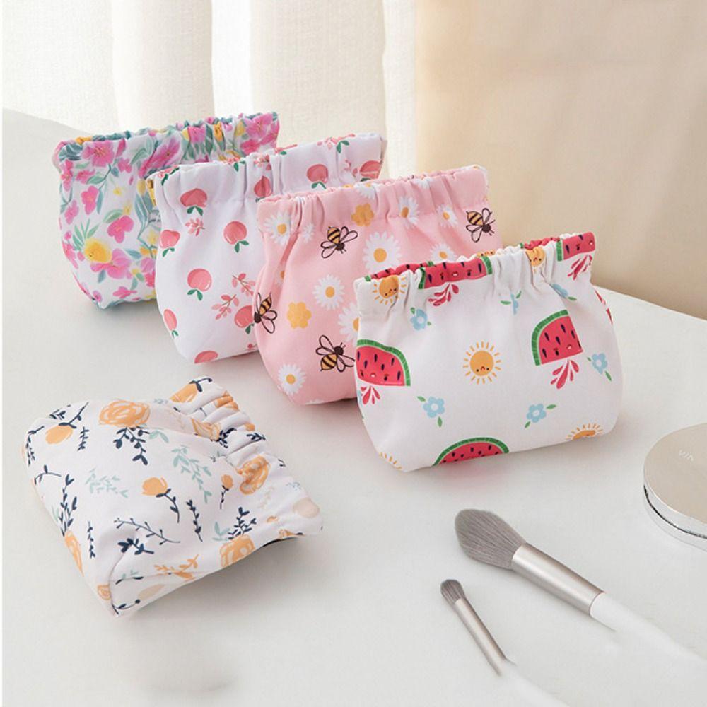 

Makeup Bag Lipstick Storage Bag Pu Leather Coin Purse Simple Coin Bags Change Storage C