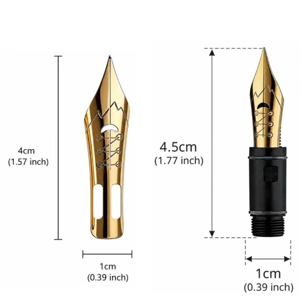 Threaded Feed Section Calligraphy Pen Nib Elastic Replacement Nib Calligraphy Practice