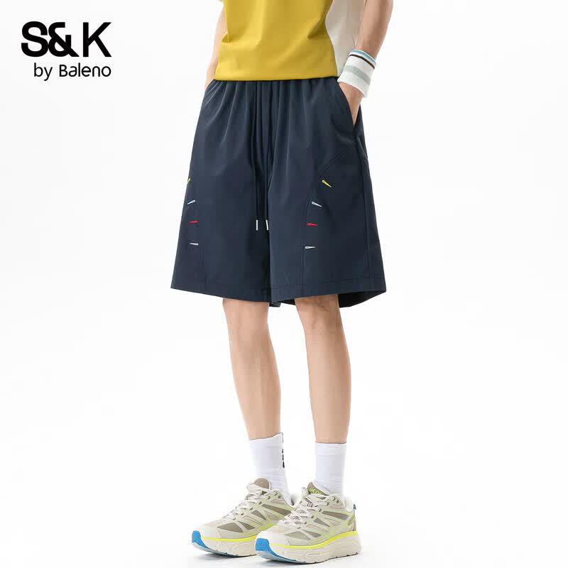 Baleno S&K Series Men's Loose Wide-Leg Casual Shorts