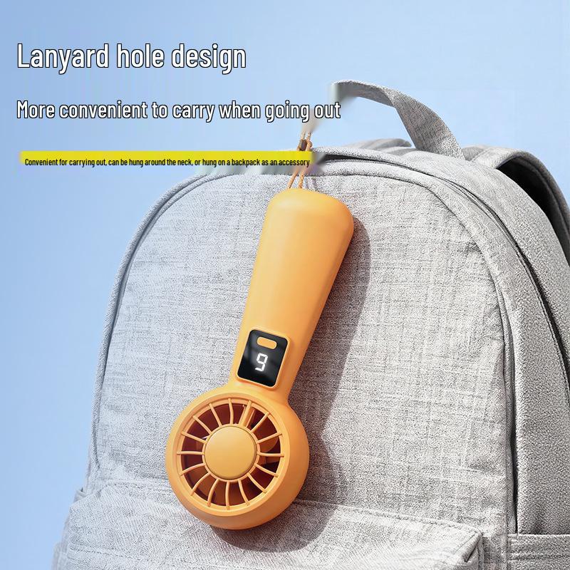 2026 Silent USB Desktop Mini Fan with Long Battery and Digital Display - Customizable Gift