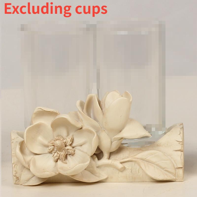 Resin Bathroom Utensils Lotion Bottle Soap Dish Mouthwash Cup Holder Toothbrush Holder Home Accessories Flower Bathroom Products